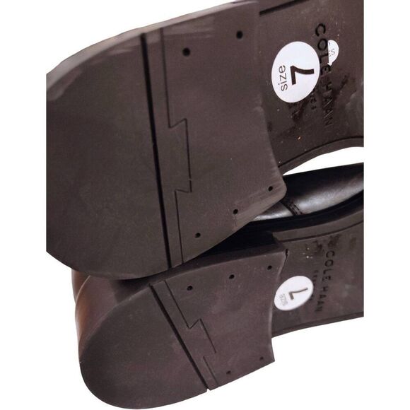 COLE HAAN HARRINGTON GRAND BLACK TALL LEATHER RIDING BOOT NOOB SZ 7B - Picture 13 of 15